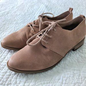 Franco Sarto Zane Oxford Shoes Brown Leather Laces Size 7